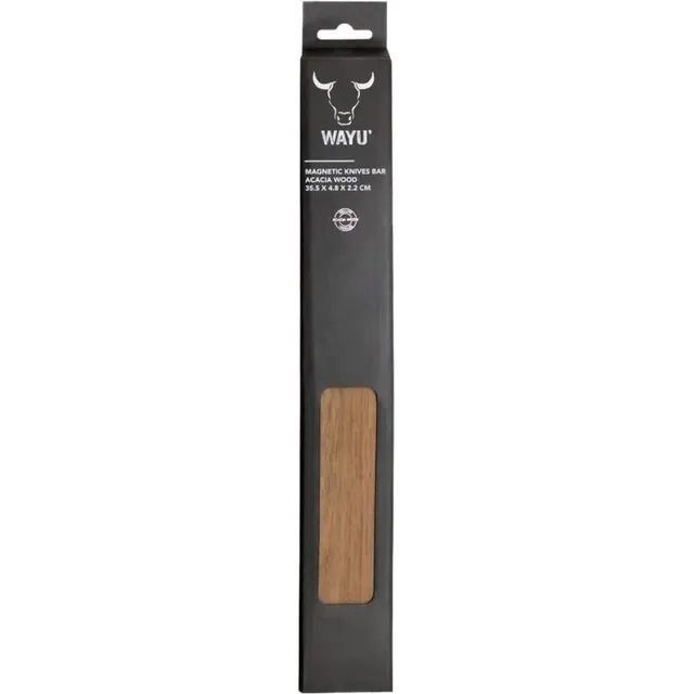 Wayu Magnetic Knives Bar Acacia Wood – 35.5X4.8X2.2CM