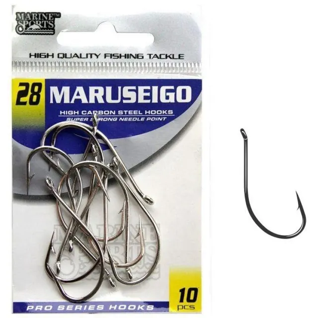 Anzol Marine Sports Maruseigo Nickel 28 com 10 pçs