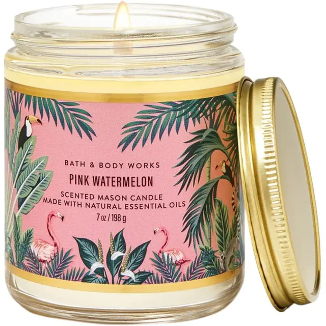 Vela Aromática Bath &amp; Body Works Pink Watermelon – 198g