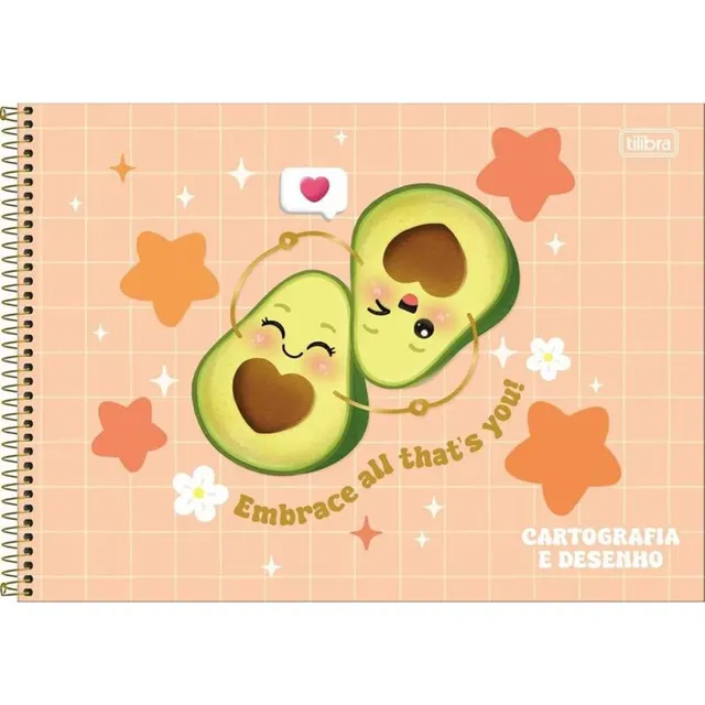 Caderno de Desenho Tilibra Abacute com Capa Dura – 80 folhas