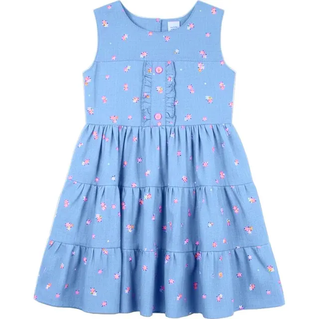 Vestido Kids Everfit 12769Z Feminino – Azul Ceu