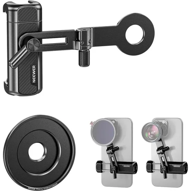 Braçadeira Universal para Lente de Câmera de Smartphone Neewer PA047 – Black