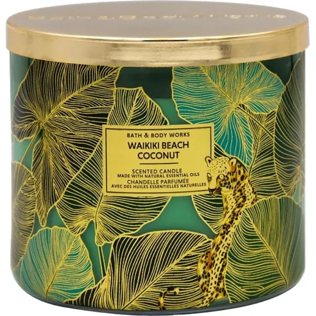 Vela Aromática Bath &amp; Body Works Waikiki Beach Coconut – 411g