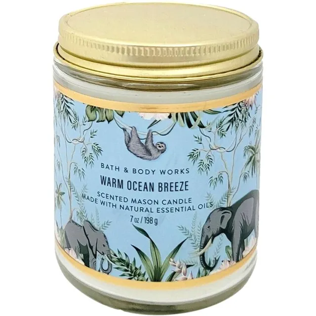 Vela Aromática Bath &amp; Body Works Warm Ocean Breeze – 198g