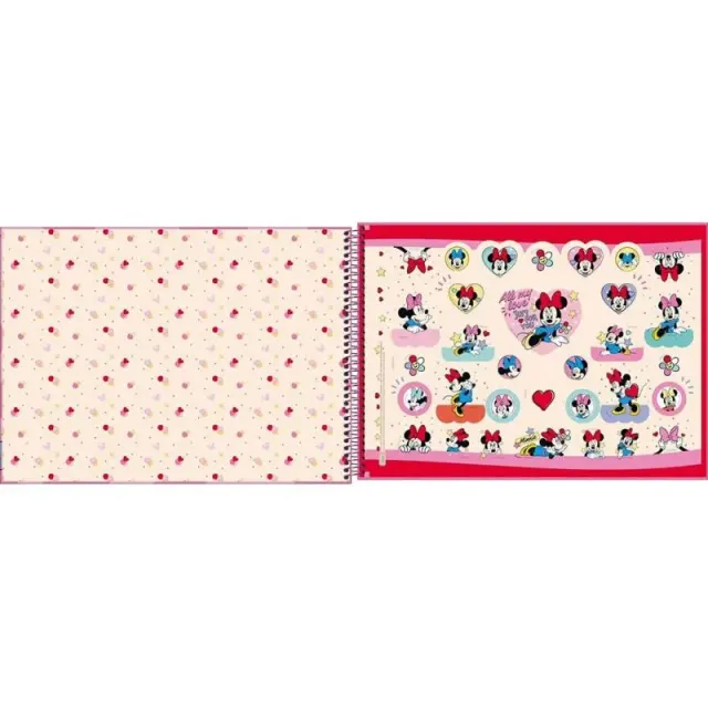 Caderno de Desenho Tilibra Disney Minnie Mouse com Capa Dura – 80 folhas