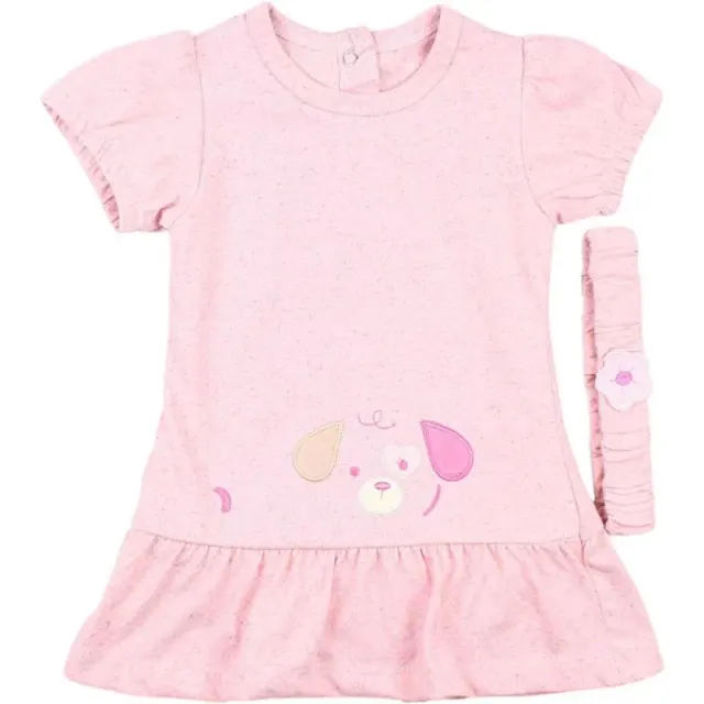 Vestido com body para Bebê Everfit 10266S Rosa
