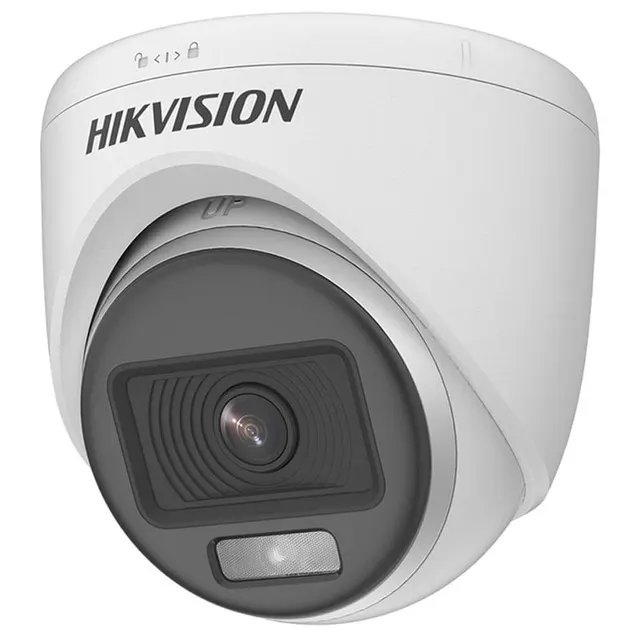 Câmera de Segurança CCTV Hikvision DS-2CE70DF0T-PF 2.8mm 1080p 2MP ColorVu Turret