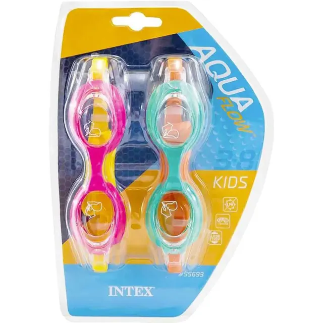 Óculos de Natação Kids Intex Aquaflow Sport – 55693 (2 Unidades)