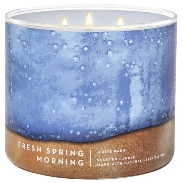 Vela Aromática Bath &amp; Body Works Fresh Spring Morning – 411g