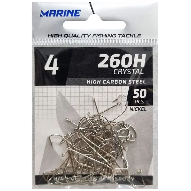 Anzol Marine Sports Crystal Nickel 260H 04 (50 pçs)