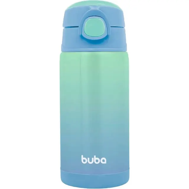 Copo térmico com canudo Buba 15933 Azul