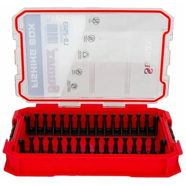 Caixa para pesca Sumax LB-2503 – Preto/ Vermelho